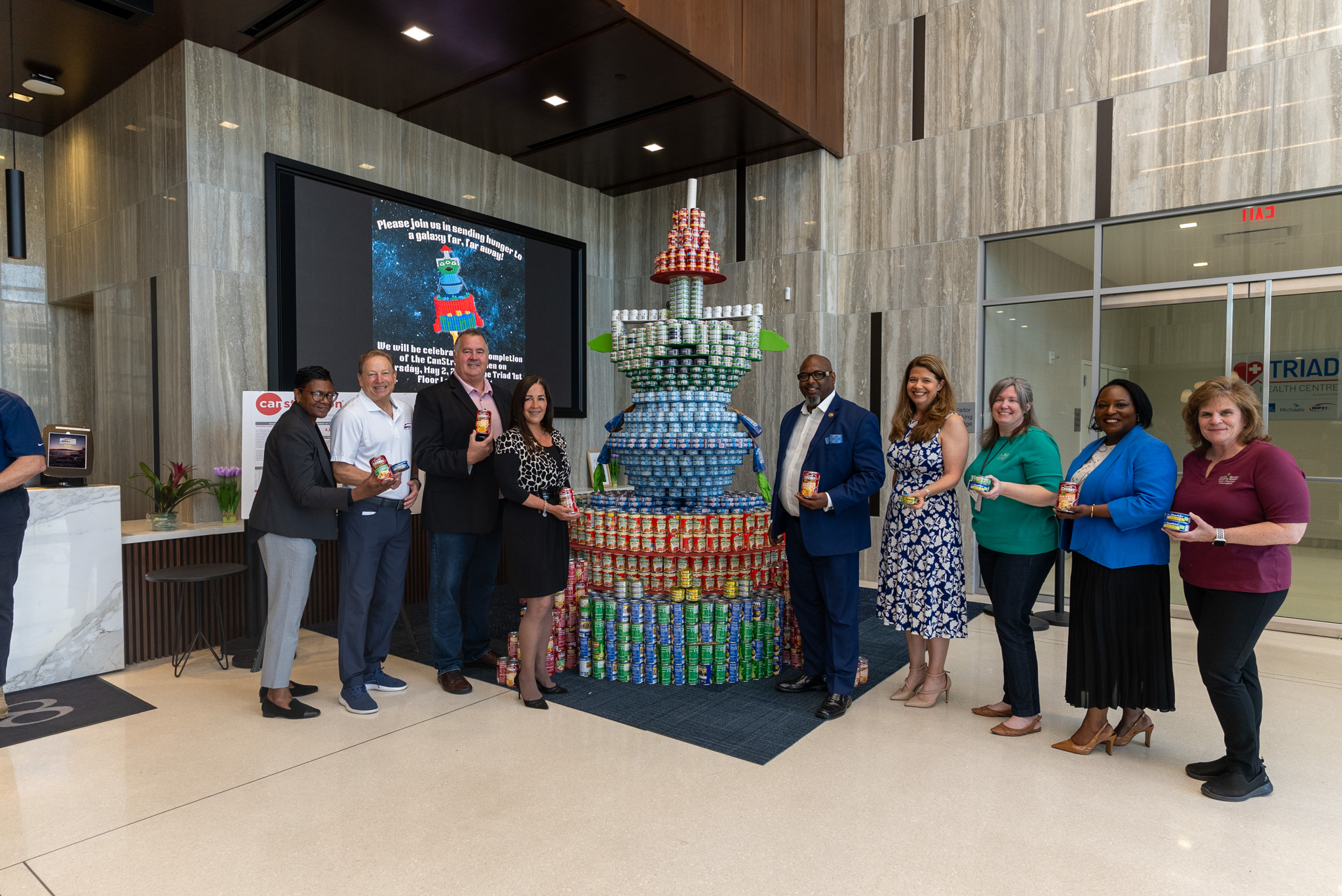 The Michaels Organization, NFI, and Conner Strong & Buckelew Donate Over 4,600 Cans of Food to the Food Bank of South Jersey Through Canstruction Event